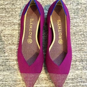 rothys mulberry captoe points (retired, rare) size 9
